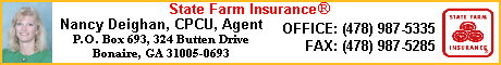 State Farm Insurance - Nancy Deighan - 324 Butten Drive, Bonaire, GA 31005