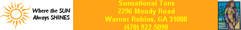 Sunsational Tans - 2296 Moody Road, Warner Robins, GA 31088